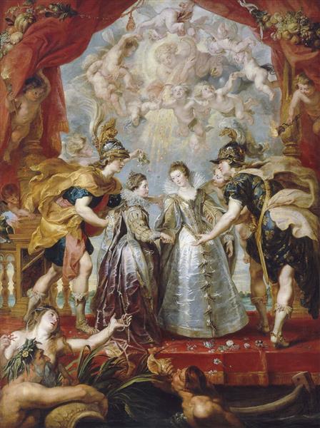14. The Exchange of the Princesses at the Spanish Border, 1622 - 1625 - Пітер Пауль Рубенс