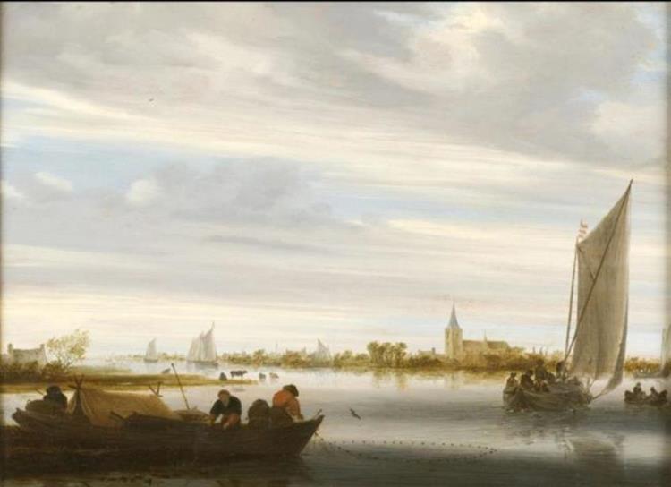 Canal - Salomon van Ruysdael