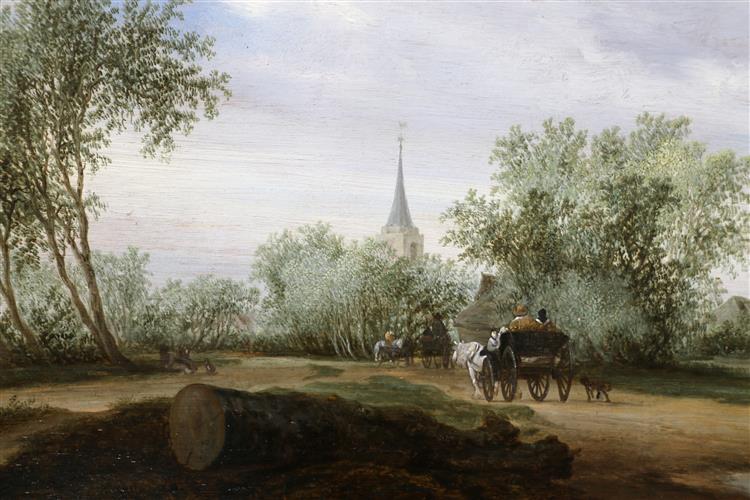 Scena fluviale, 1646 - Саломон ван Рёйсдал
