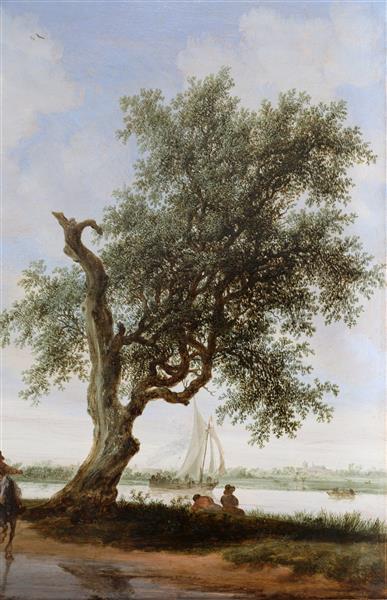 Scena fluviale, 1646 - Саломон ван Рейсдал