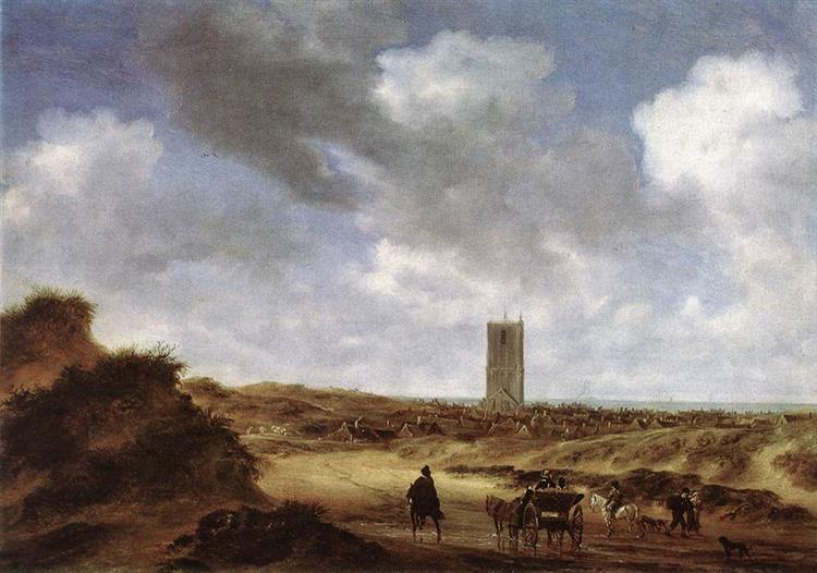 View of Egmond Aan Zee - Salomon van Ruysdael