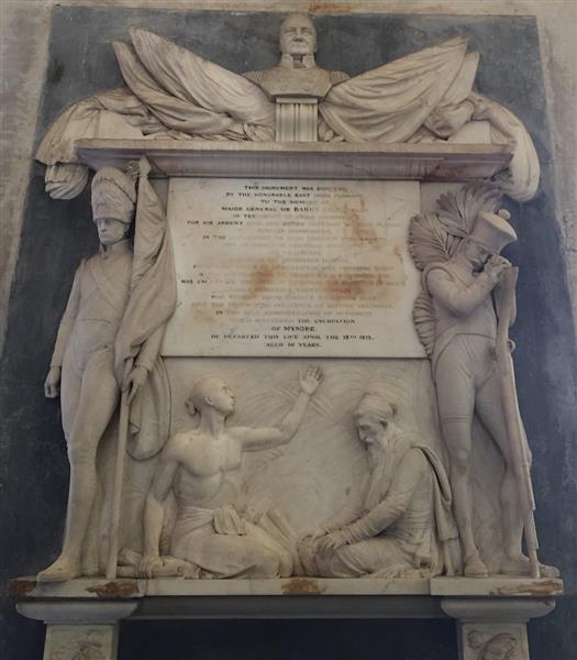 Memorial Sir. Barry Close, St. Mary's Cathedral, Madras - John Flaxman