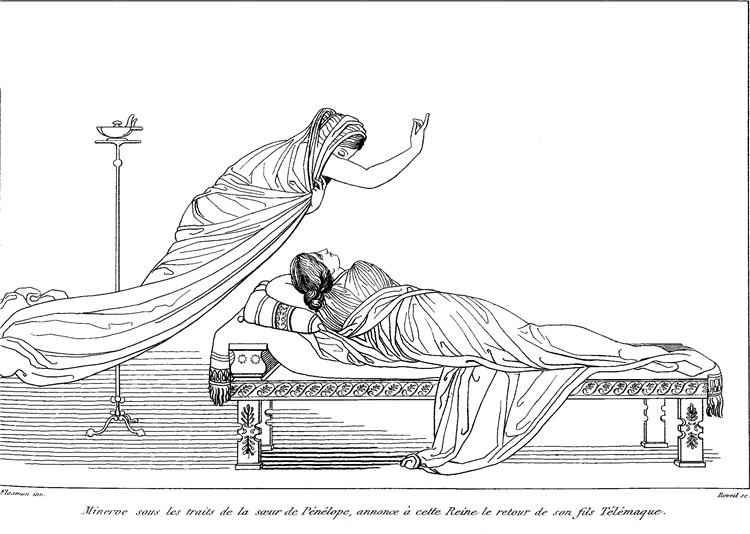 Illustration to Odyssey, 1793 - 约翰·斐拉克曼