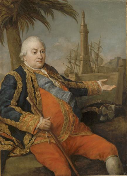 Portrait of Pierre André De Suffren De Saint Tropez, 1785 - Помпео Батони