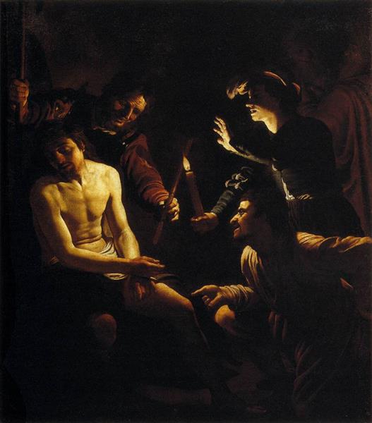 The Mocking of Christ, c.1614 - Герріт ван Гонтгорст