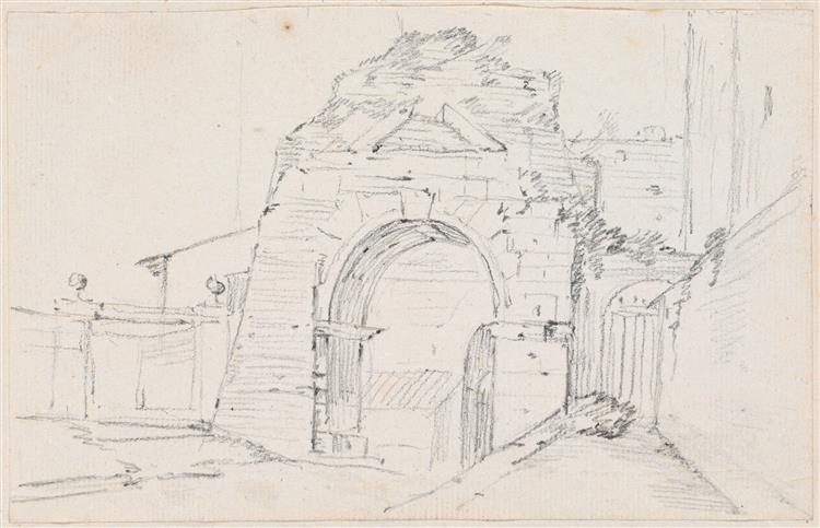 Arch of Drusus near the Appian Way, c.1750 - Joseph-Marie Vien