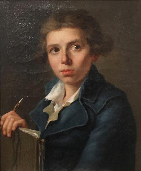 Portrait de Jacques Louis David adolescent, 1765 - Joseph-Marie Vien
