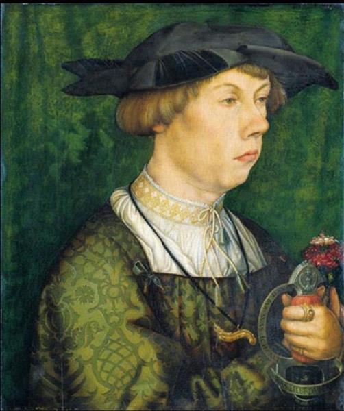 Portrait of a Member of the Weiss Family of Augsburg, 1522 - Hans Holbein, o Velho