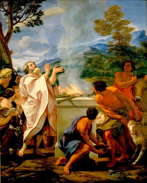 The Thanksgiving of Noah, c.1700 - Джованни Баттиста Гаулли