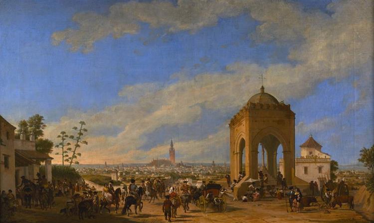 La Cruz del Campo (Sevilla), 1854 - Joaquín Domínguez Bécquer