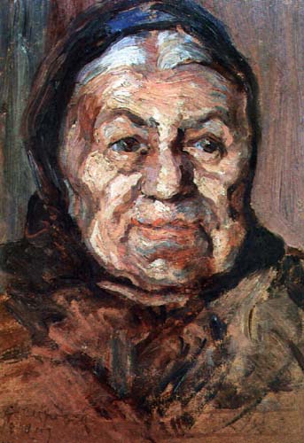 Portret Starice (Portrait of An Old Woman) - Nadezda Petrovic
