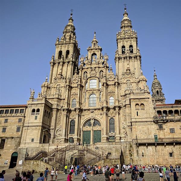Santiago De Compostela Cathedral, Spain, 1075 - 1211 - 罗曼式建筑