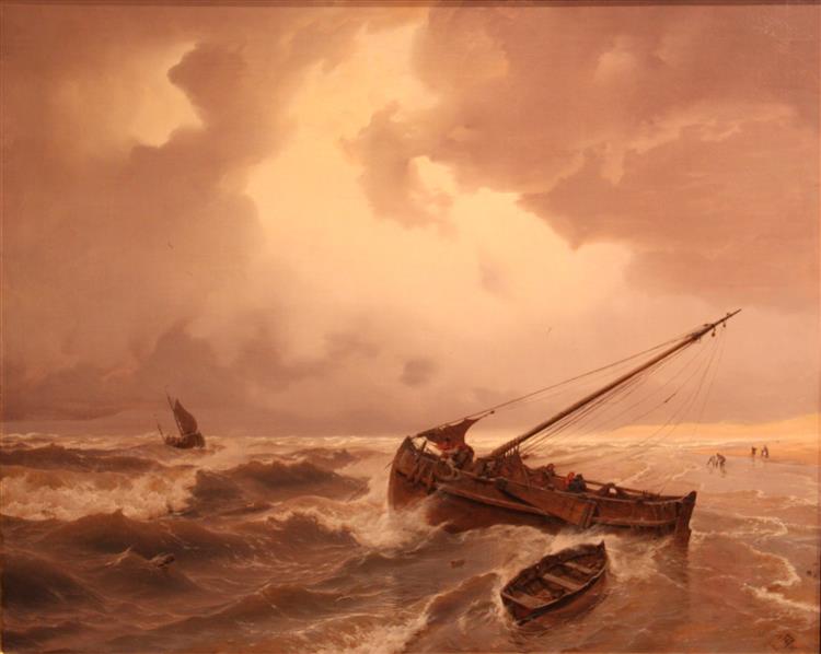 Scheveningen Beach, 1835 - Andreas Achenbach