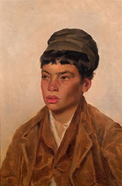 Head of young beggar, 1890 - Joan Brull