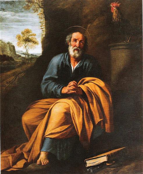 El Arrepentimiento De San Pedro, c.1625 - Хуан Ван дер Амен