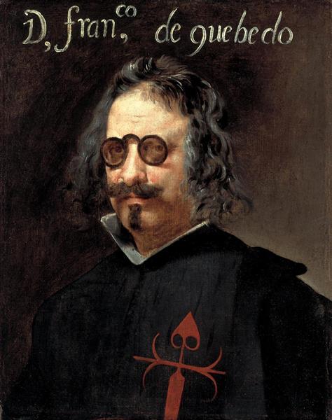Retrato De Francisco De Quevedo (after Velázquez) - Juan van der Hamen