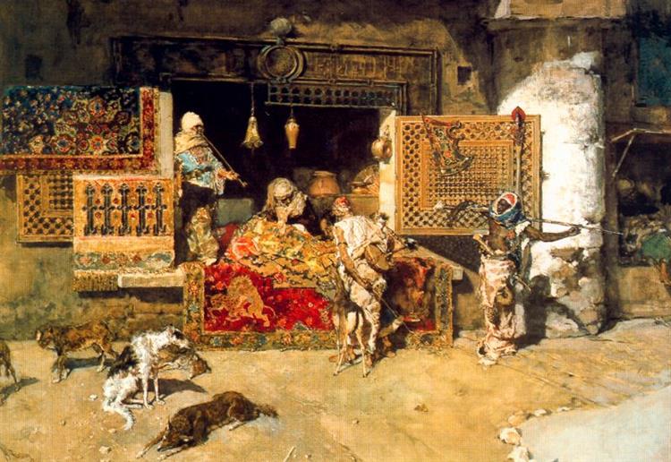 The tapestry seller, 1870 - Marià Fortuny