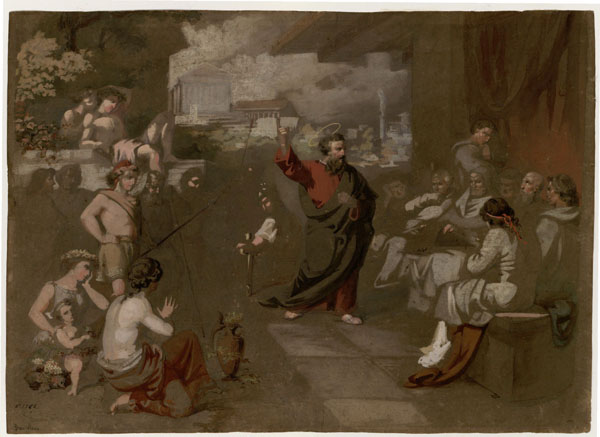 Saint Paul preaching before the areopagus - 马里亚·福尔图尼
