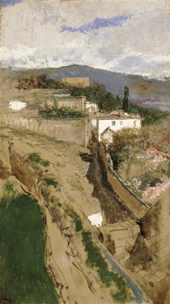 Landscape of Granada, c.1871 - Marià Fortuny