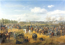 Battle of Ostrovno 1812 - Oswald Achenbach