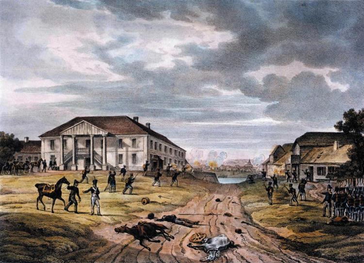 Bačejkaŭ, manor of Chraptovič, 1812 - Oswald Achenbach