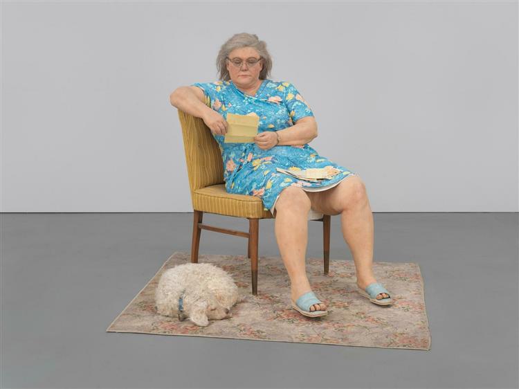 Woman with Dog, 1977 - Дуэйн Хансон
