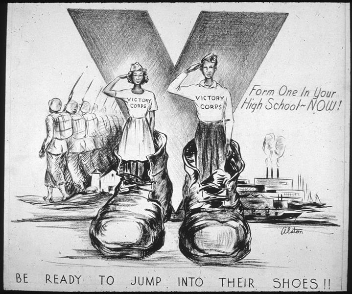 Be Ready to Jump into Their Shoes!!, 1943 - Charles Alston