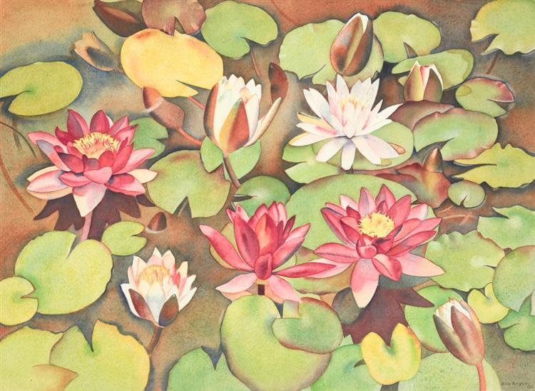 Waterlilies, 1950 - Rita Angus