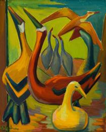Composition (Birds) - Maggie Laubser