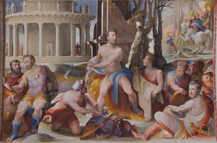 The Sacrifice of King Codron of Athens, 1535 - Domenico Beccafumi
