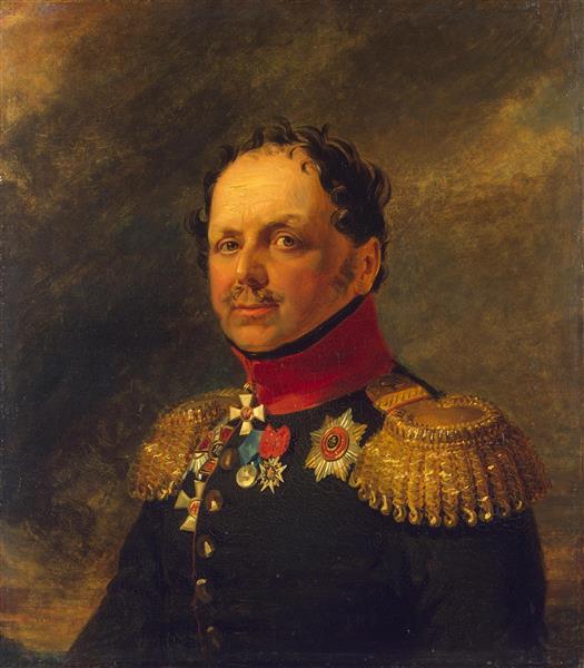 The Portrait of  Ilya Ivanovitch Alekseyev, c.1825 - Джордж Доу