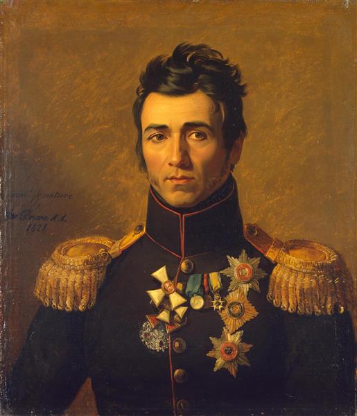 Portrait of Pyotr M. Kaptsevich, 1821 - Джордж Доу