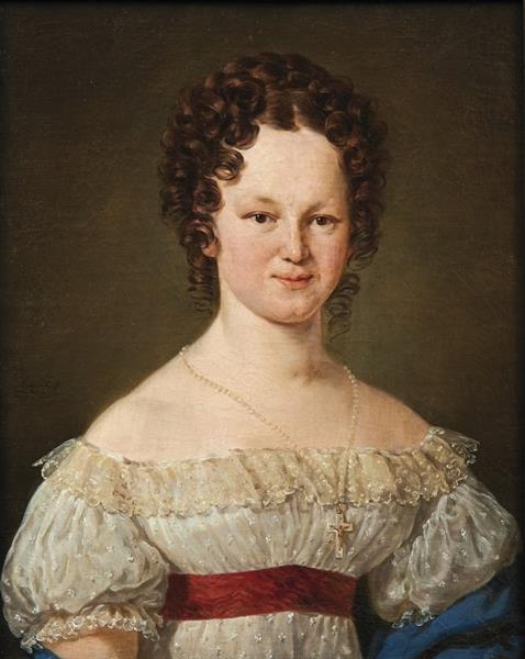 Portrait Einer Freifrau Von Richthofen, 1822 - Barbara Krafft