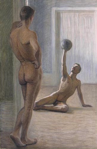 Athlètes, c.1907 - Эжен Янсон