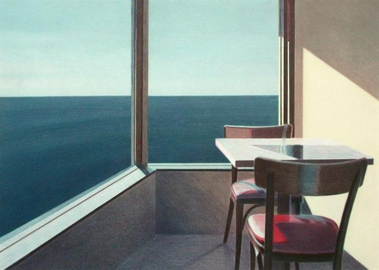 Restaurant Overlooking the Pacific, 1990 - John Register