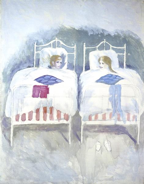 Хлопчик та дівчинка у ліжечках, 1991 - Олег Голосій