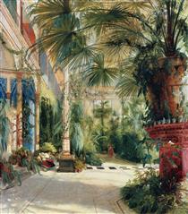 Friedrich Wilhelm III's Palm Court - Carl Blechen
