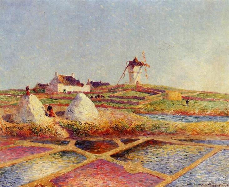 Landscape with Mill near the Salt Ponds, 1902 - Ferdinand du Puigaudeau