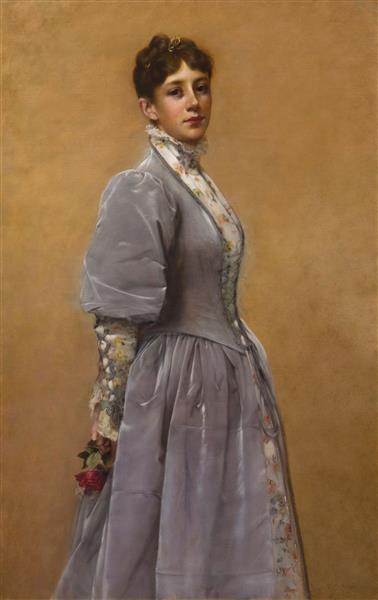 Portrait of Sadie P. Waters, 1888 - Фрэнсис Дэвис Миллет