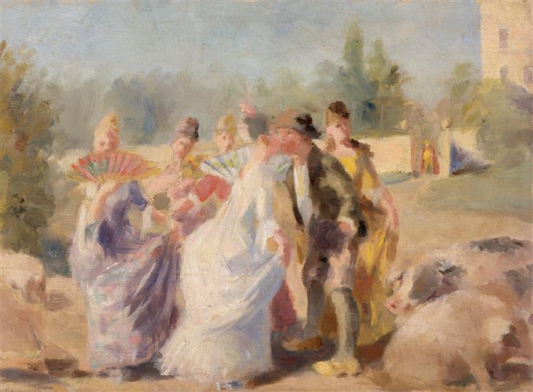 Princess and Swineherd, 1890 - 芒努斯·恩克尔