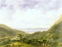 View of Rio De Janeiro Bay from the Mountains in Tijuca - Никола-Антуан Тоне