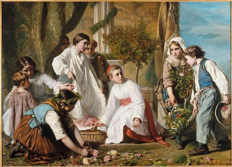The Corpus Christi, 1855 - Alexandre Antigna