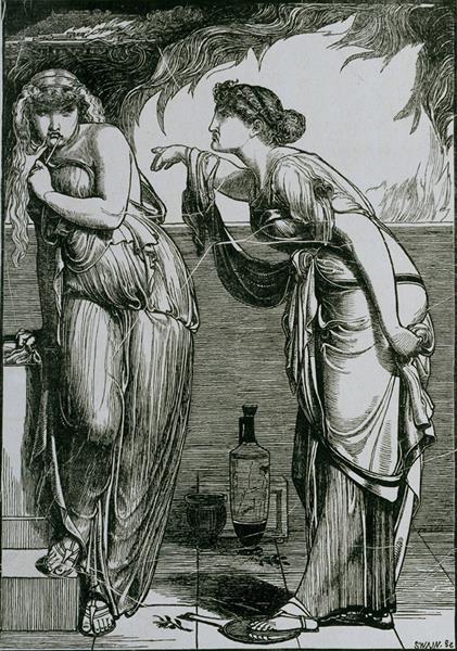 Helen and Cassandra, 1866 - Frederick Sandys