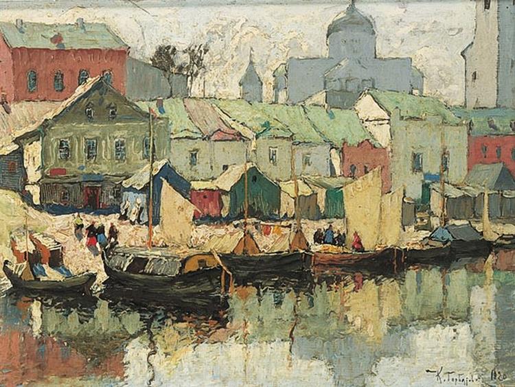 The Harbor, 1920 - Constantin Gorbatov