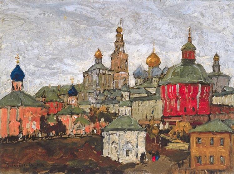 The Trinity Monastery, 1916 - Constantin Gorbatov