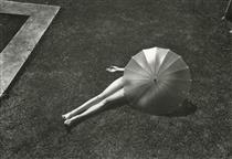 Nude with Parasol, Harper's Bazaar - Martin Munkácsi