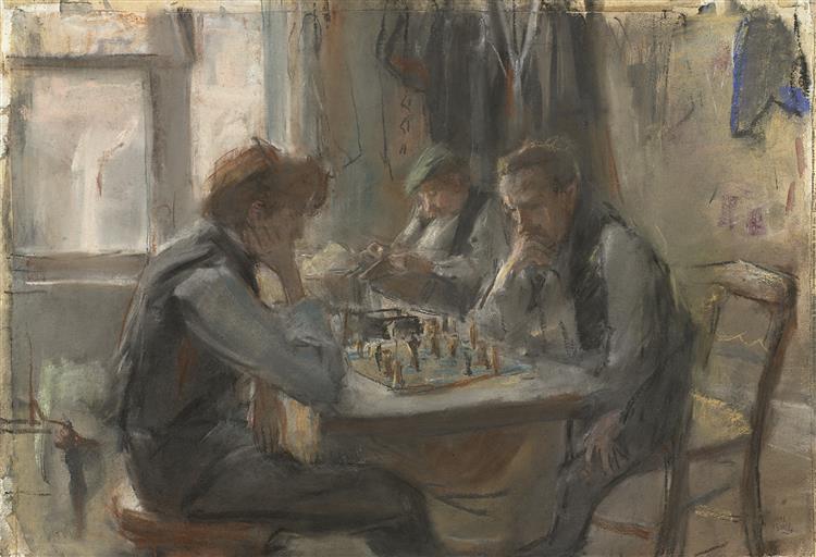 The Chess Players, 1922 - Isaac Israels