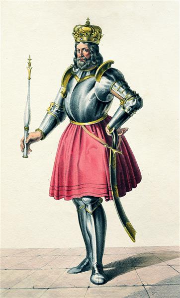 Andreas I (c.1015-1060), King on Hungary from 1046 to 1060, 1828 - Josef Kriehuber