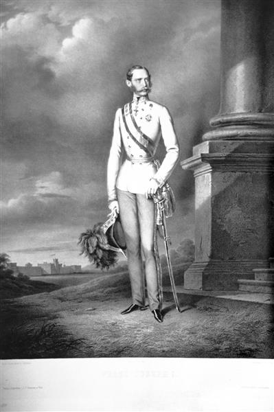 Franz Joseph I of Austria, Emperor of Austria, c.1860 - Josef Kriehuber