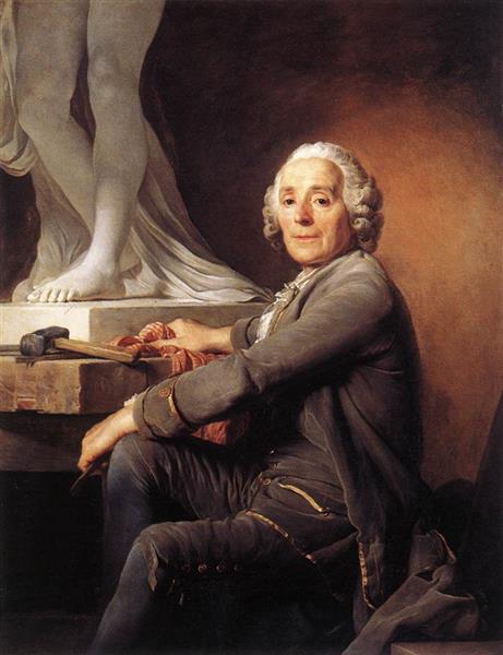 Portrait of Christophe-Gabriel Allegrain, c.1775 - Жозеф Дюплесси